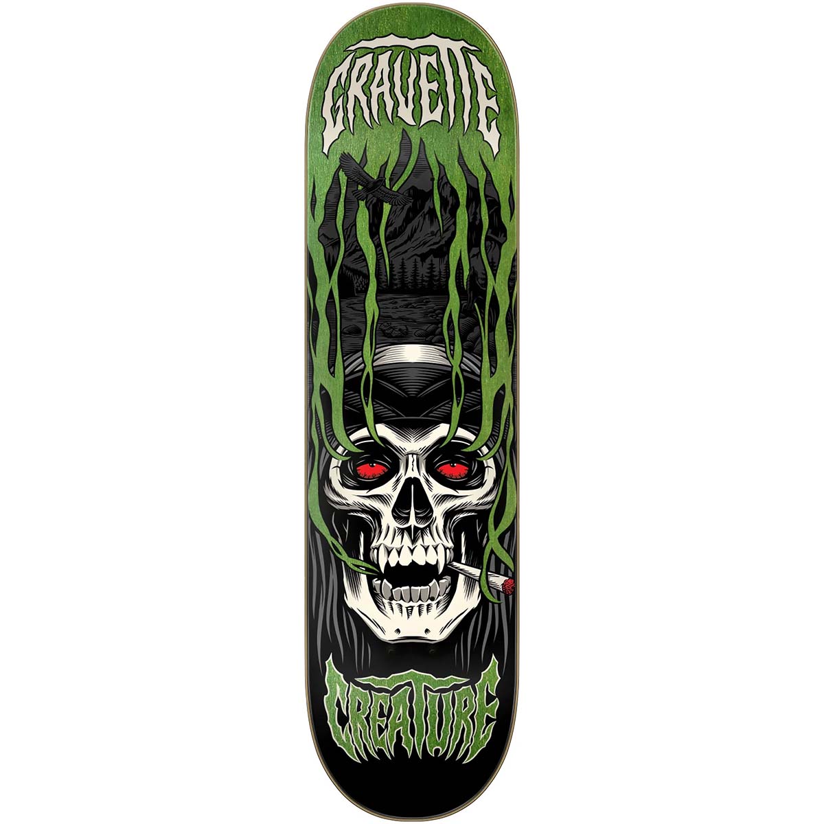 Creature David Gravette Hippie Skull IV 8.3 Skateboard Deck