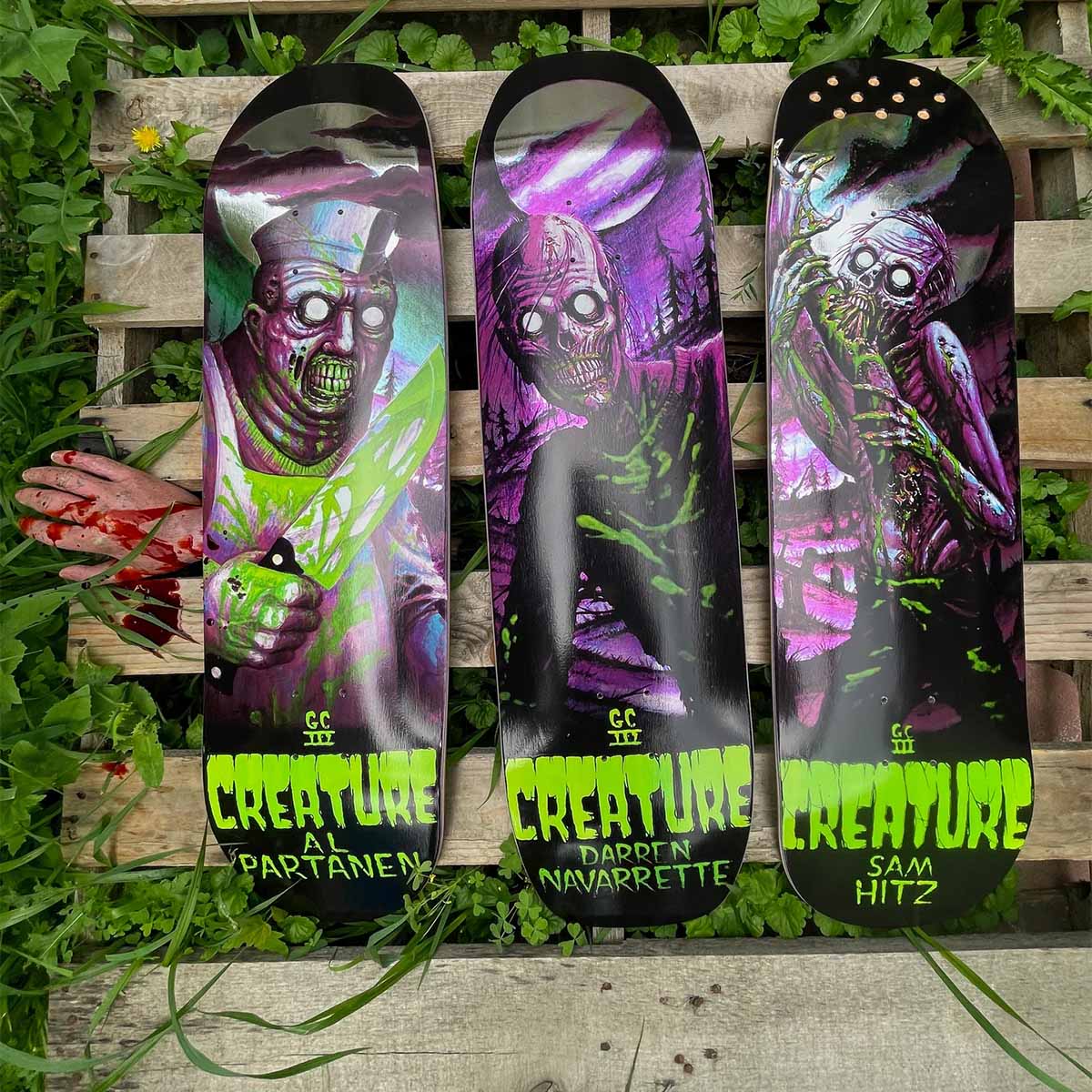 Creature - Darren Navarrette Feeding Time XX 9.0 Skateboard Deck.