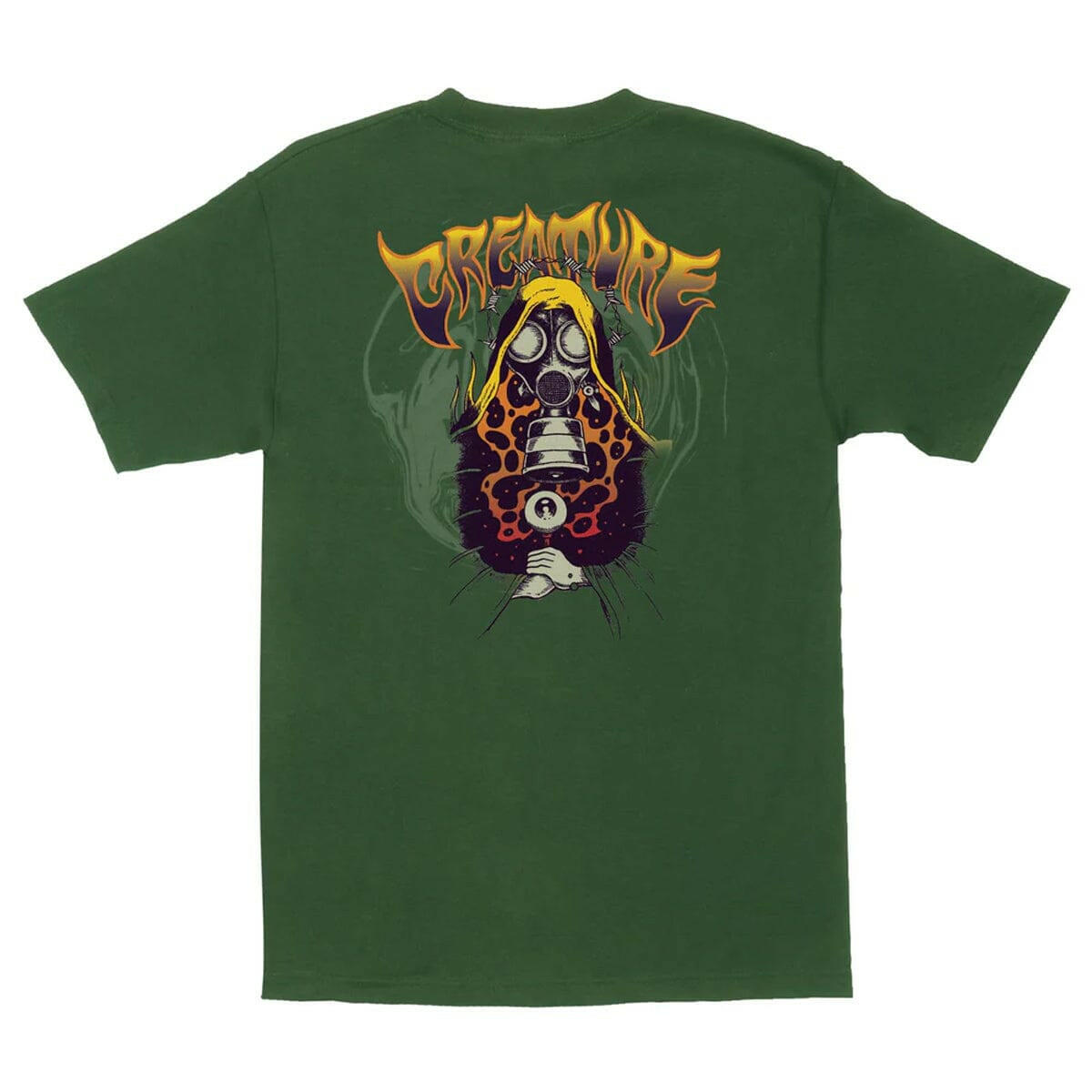Creature - Gasmask Tripz Tee Evergreen.
