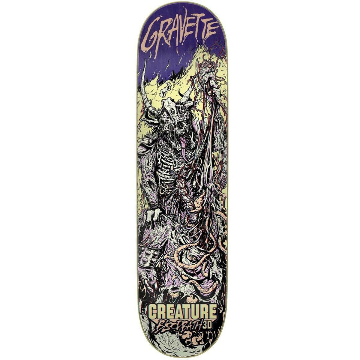Creature - David Gravette Bloodbath 3D 8.0 Skateboard Deck.