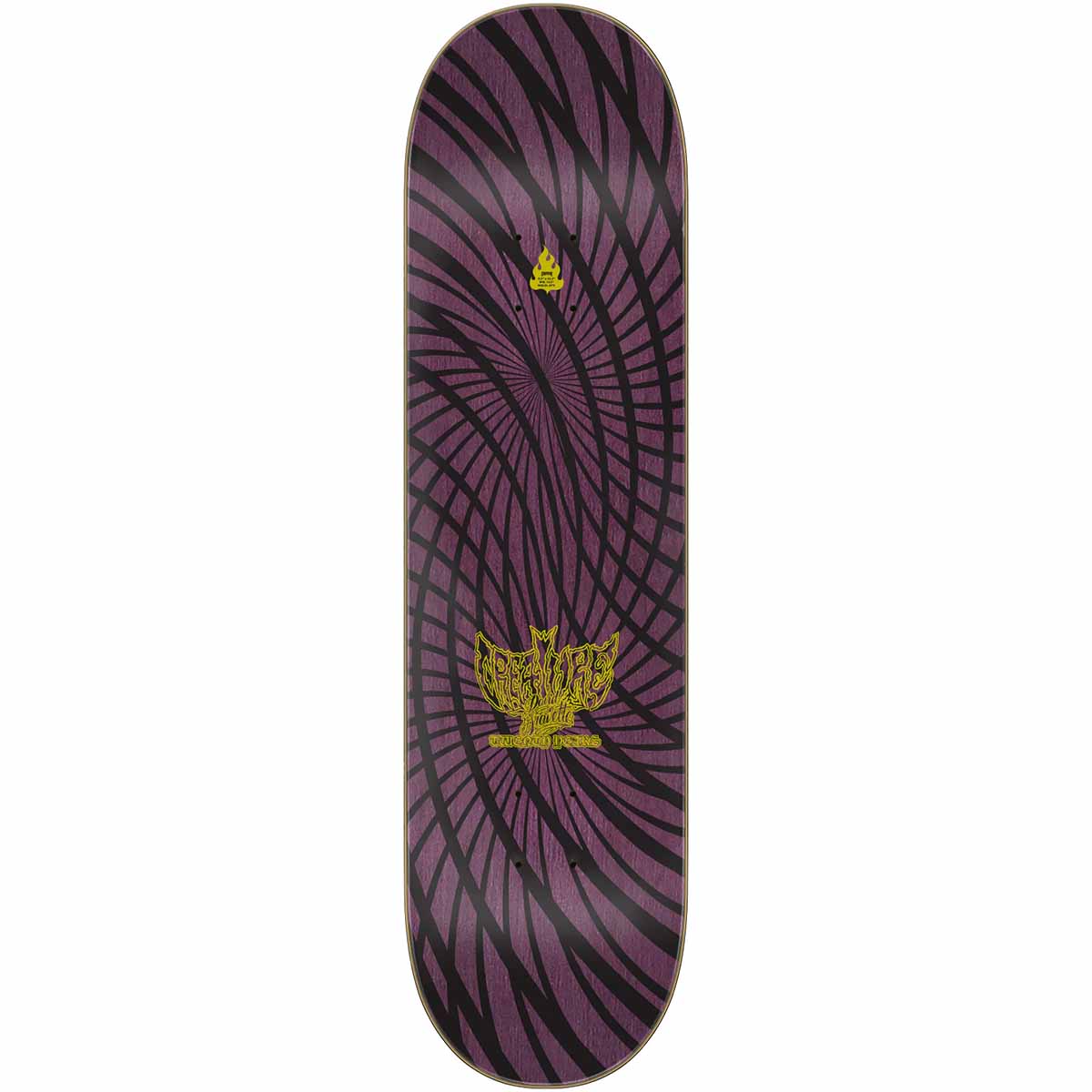 Creature David Gravette Hippie Skull 20th 8.3 Skateboard Deck Top