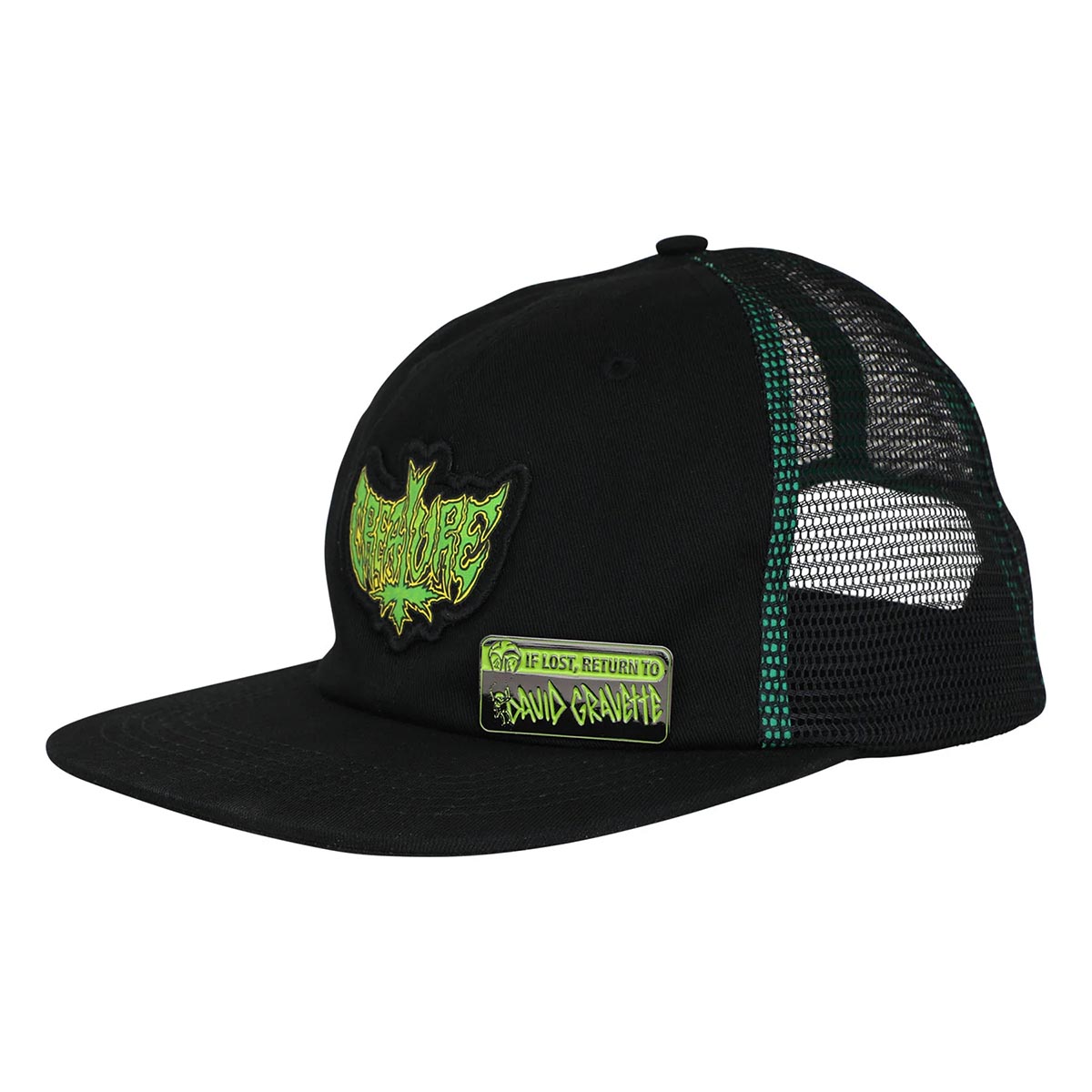 Creature - Gravette Hippie Skull Trucker Black Side
