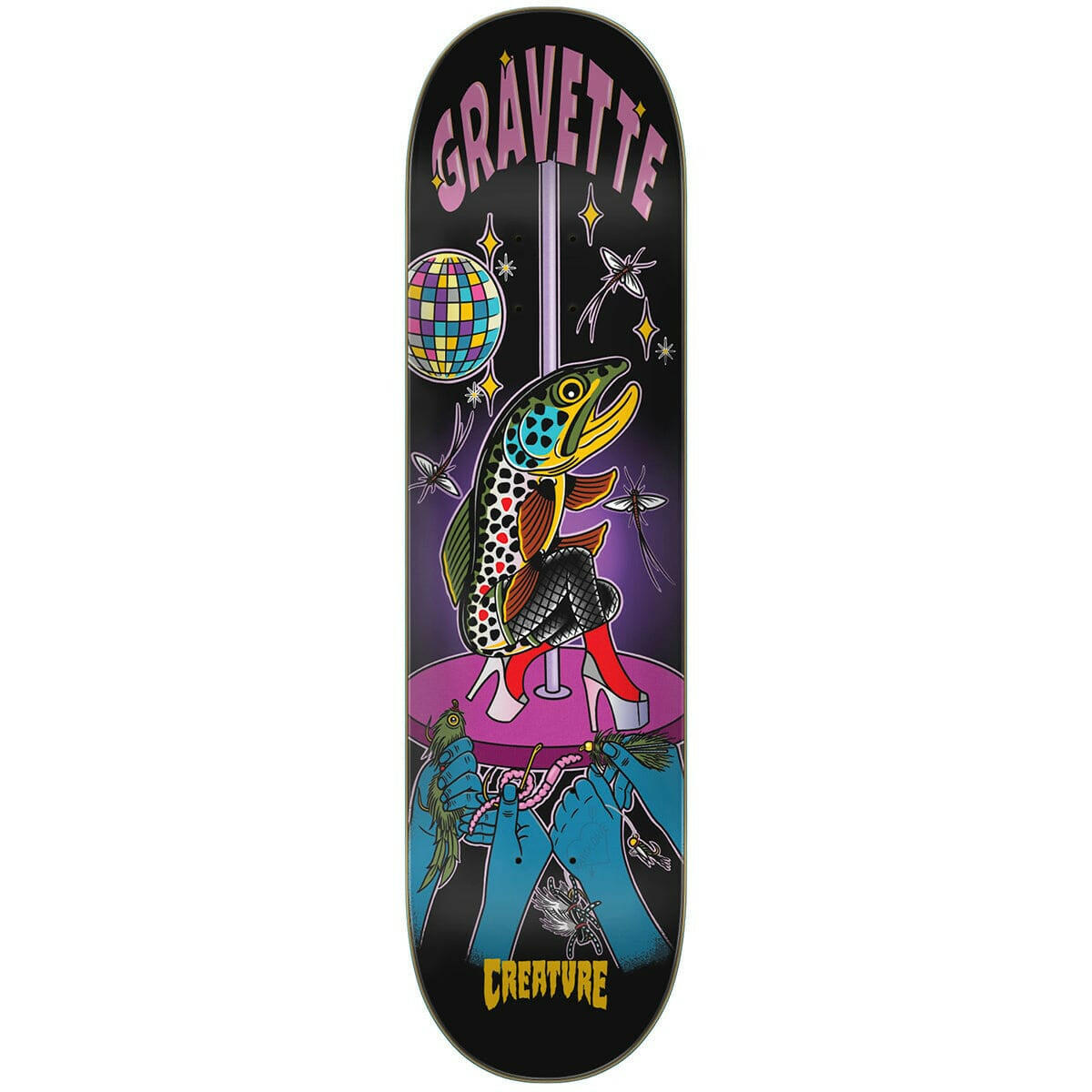 Creature - David Gravette Night Life 8.3 Skateboard Deck.