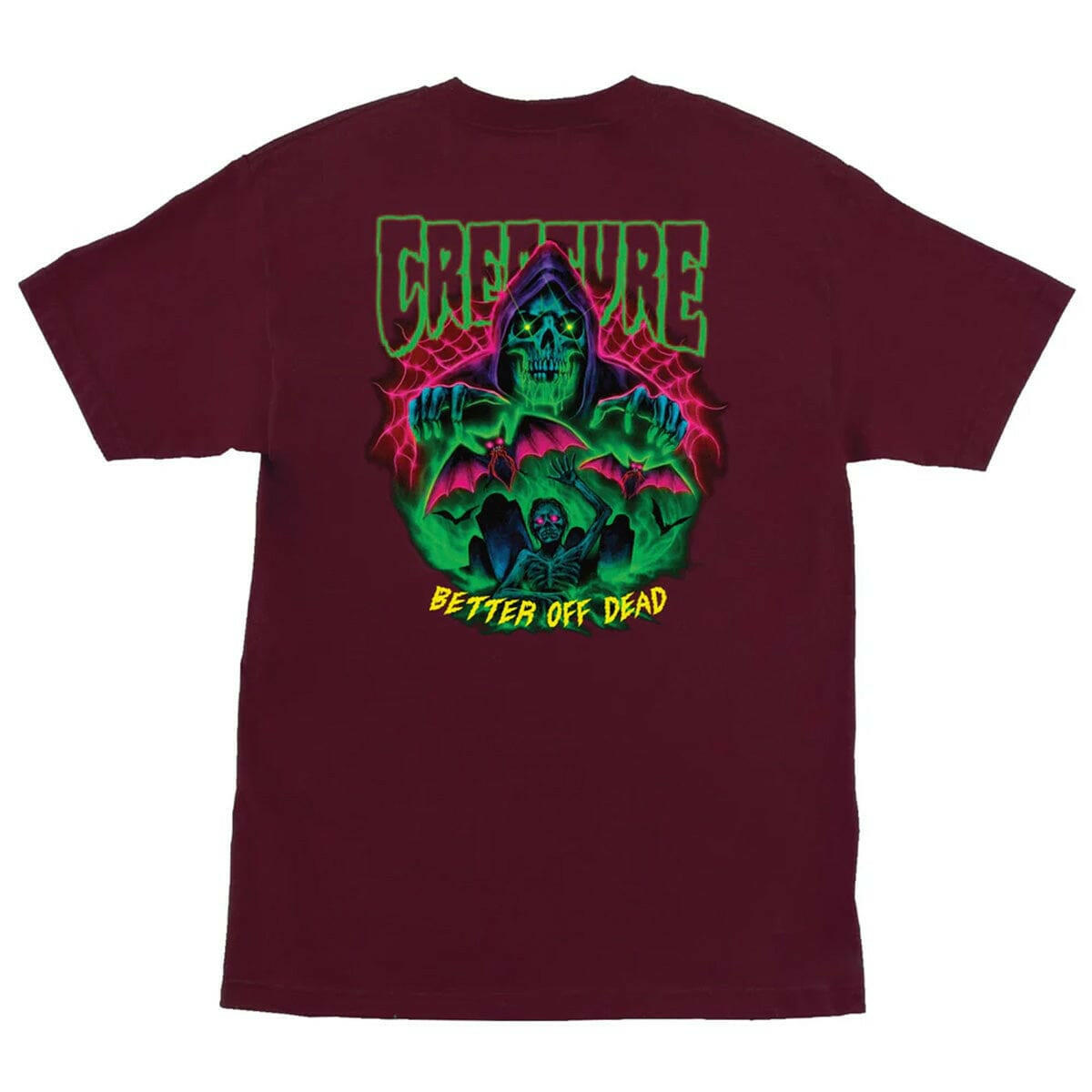 Creature - Hellbound Tee Maroon.