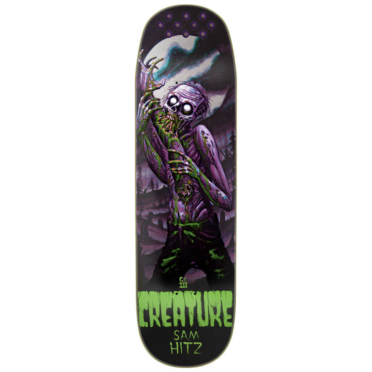 Creature - Sam Hitz Feeding Time XX 8.99 Skateboard Deck.