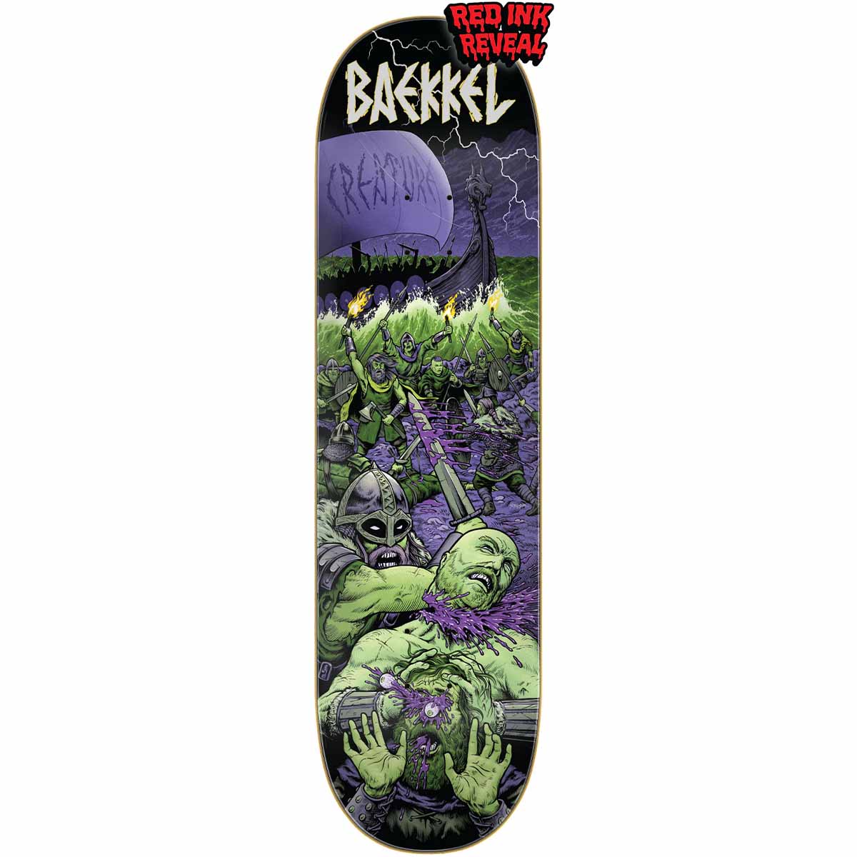 Creature Kevin Baekkel Warriors 8.6 Skateboard Deck