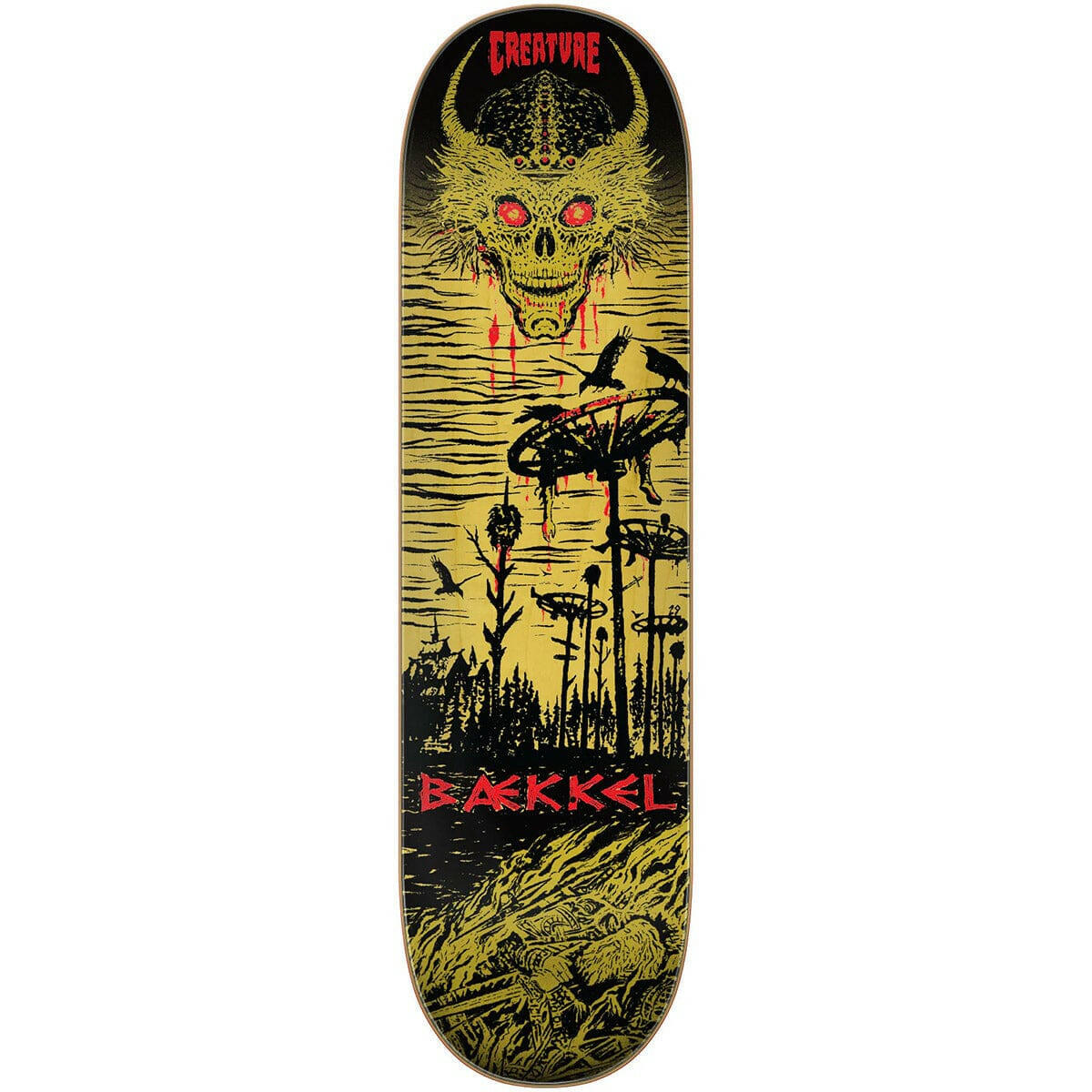 Creature - Kevin Baekkel Wasteland 8.6 Skateboard Deck.