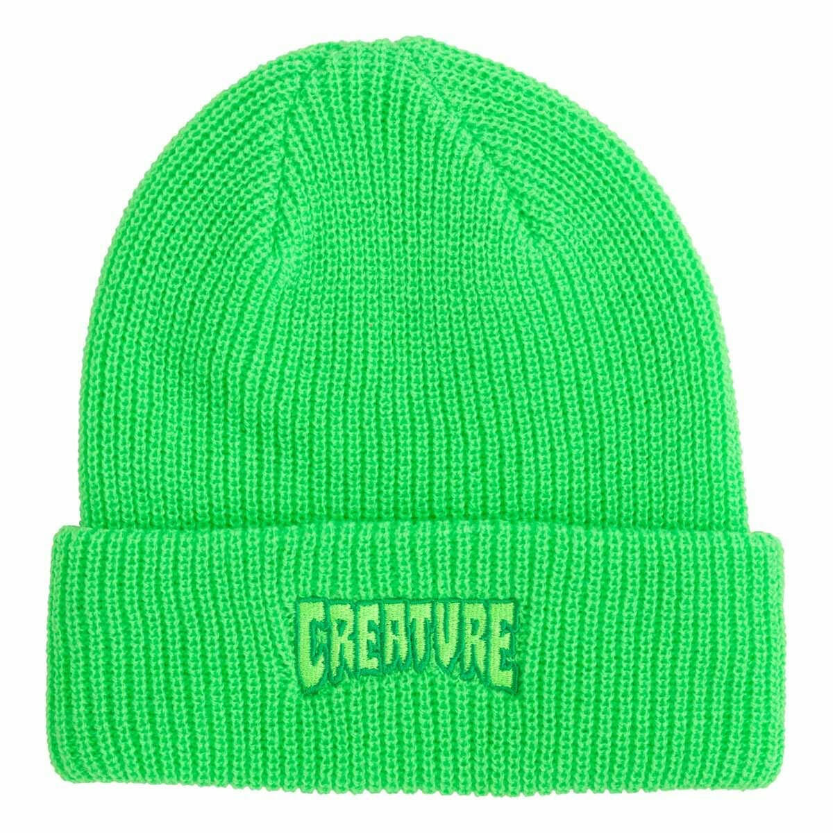 Creature - Logo Outline Beanie Safety Green.