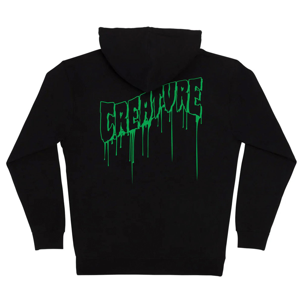 Creature - Logo Outline Drip Zip Hoodie Black.