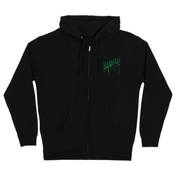Creature - Logo Outline Drip Zip Hoodie Black.