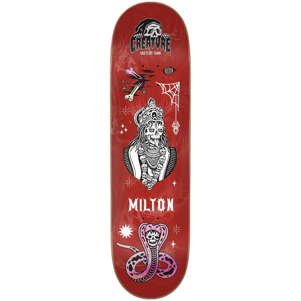 Creature - Milton Martinez Creature Trippy Tanks VX 8.51 Skateboard Deck.