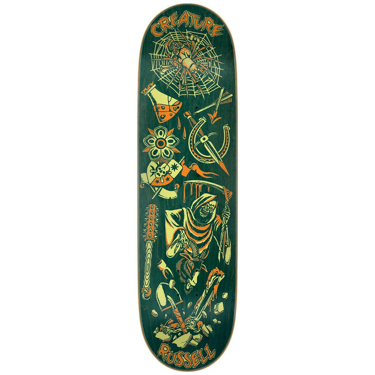 Creature - Chris Russell Fiend Flash VX 8.6 Skateboard Deck.