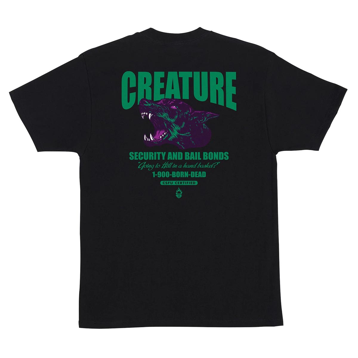 Creature - Security Service Tee Black Back