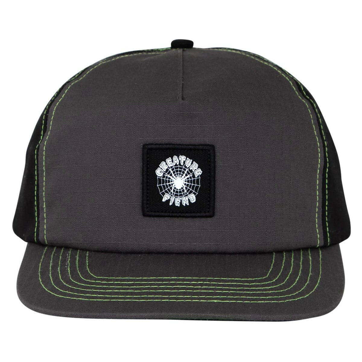 Creature - Web Snapback Hat Grey/Black.