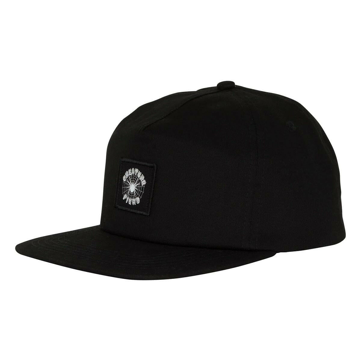 Creature - Web Snapback Hat Black.