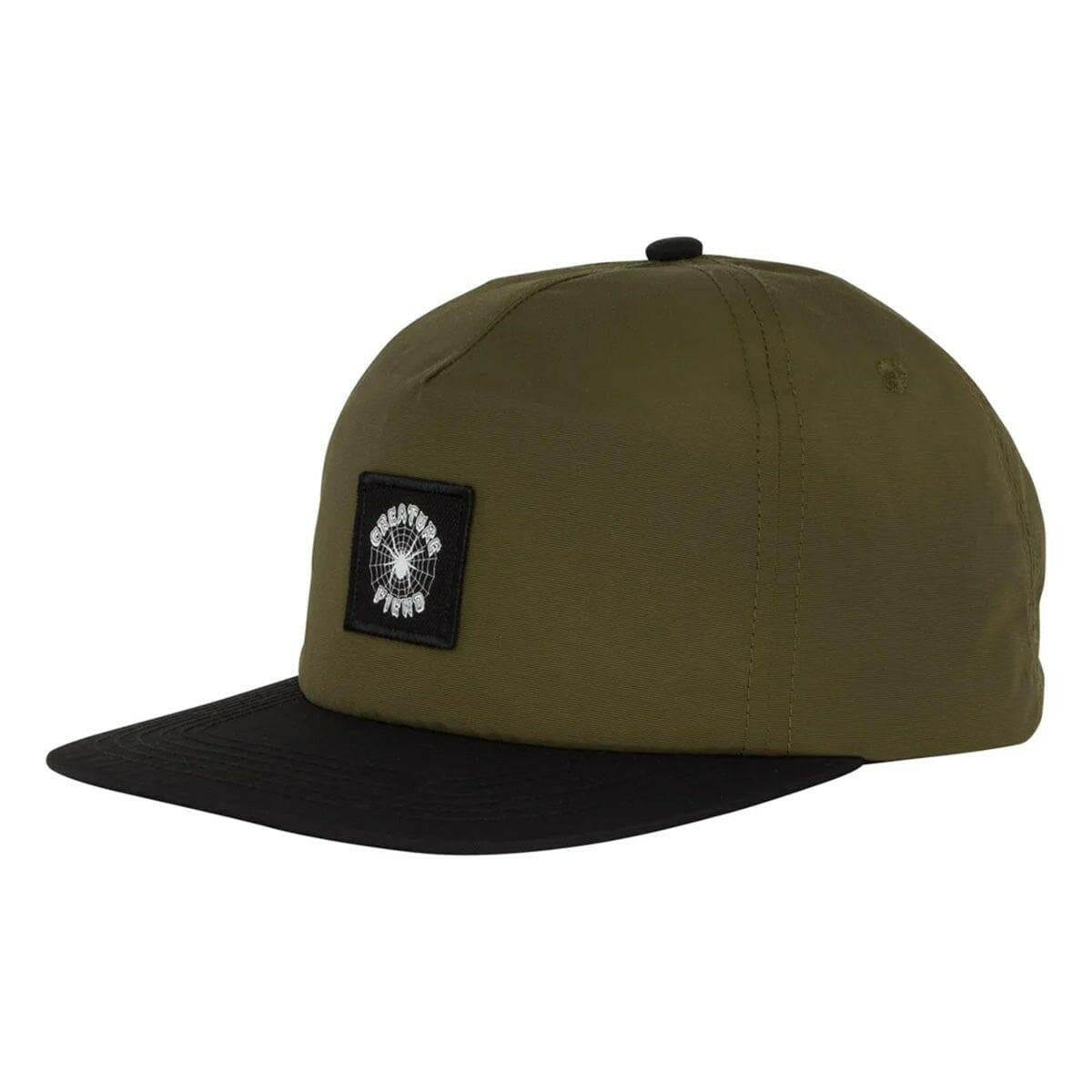Creature - Web Snapback Hat Olive.