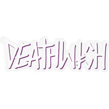 Deathwish - Big Deathspray 8.5" Sticker White.