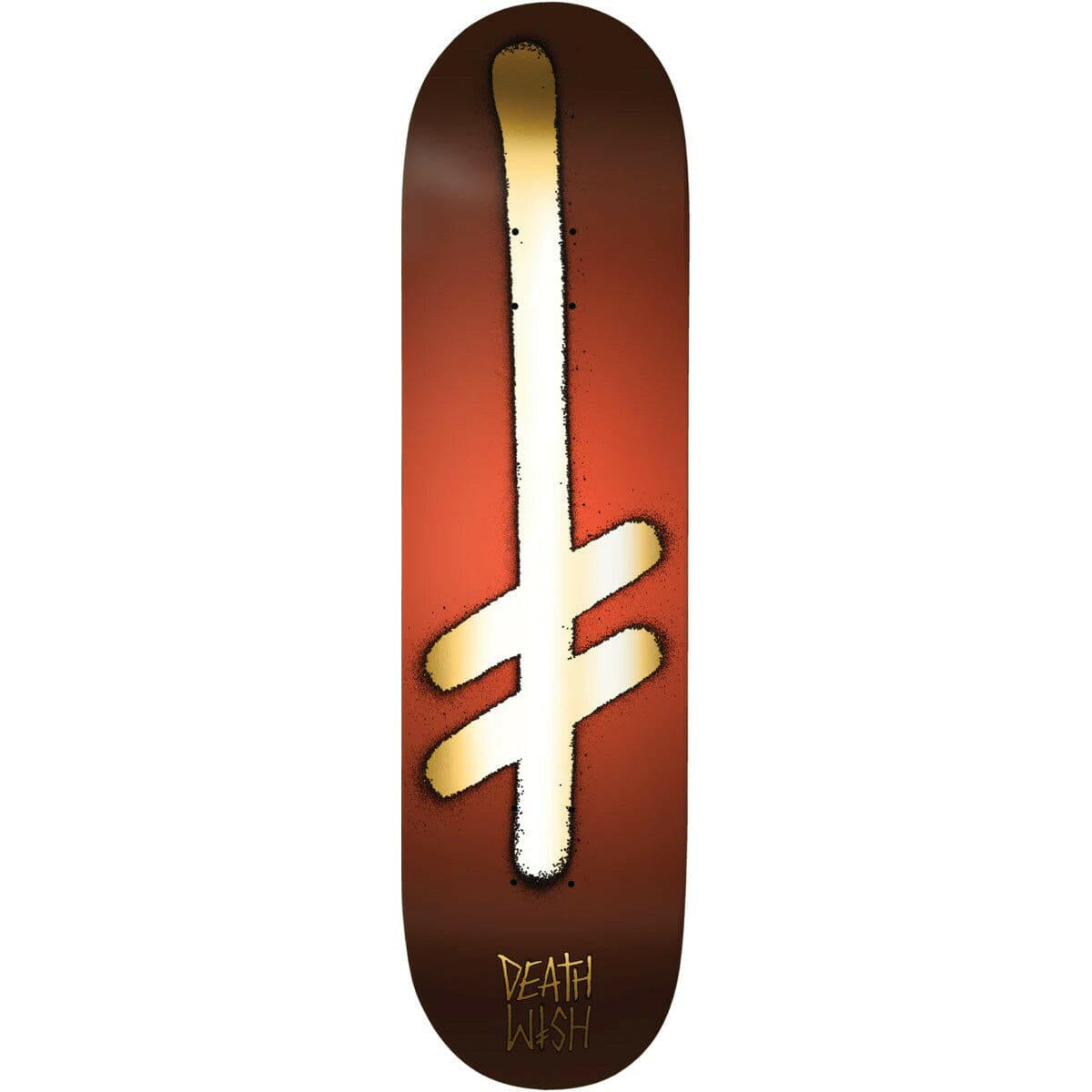 Deathwish - Gang Logo Red/Gold 8.75 Skateboard Deck.