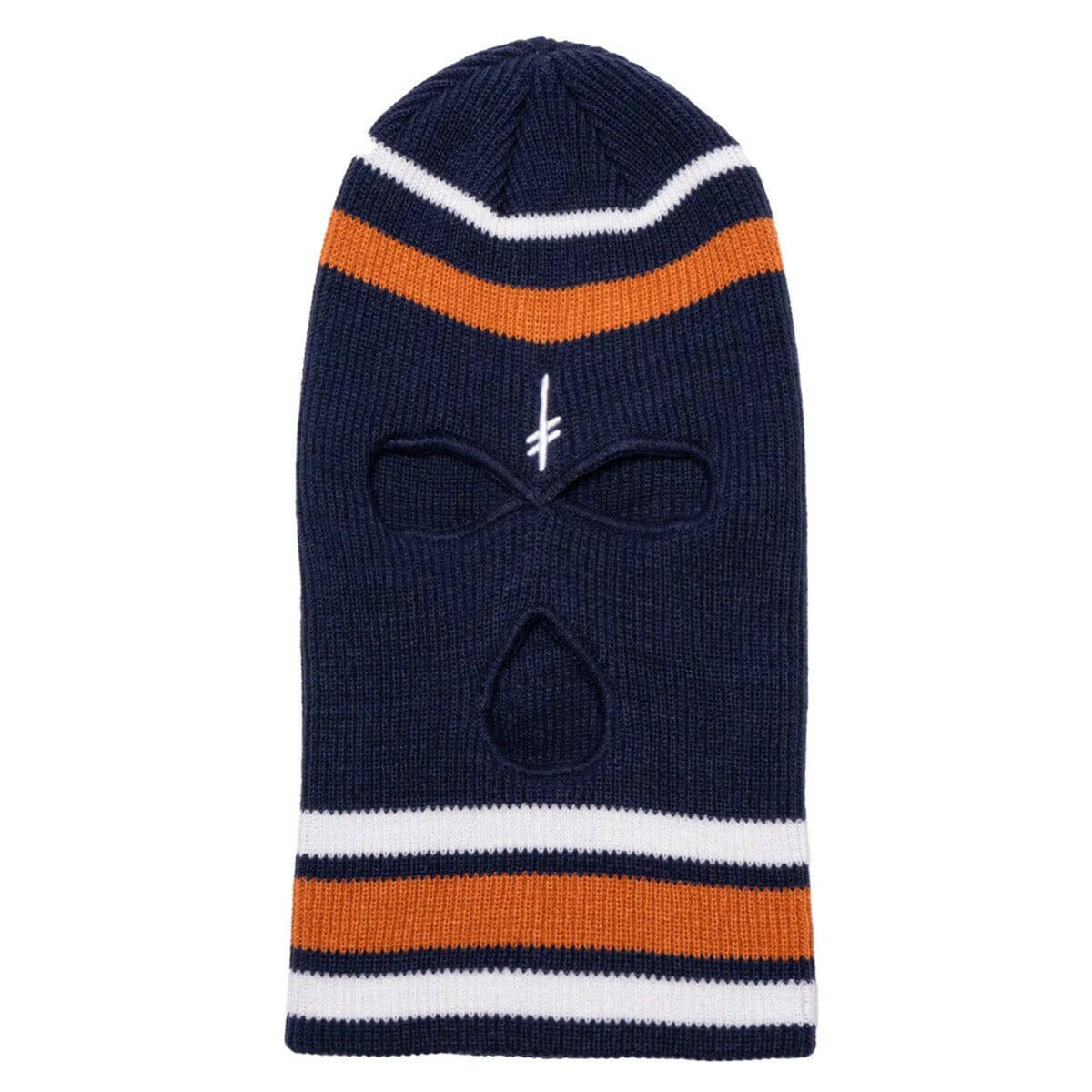 Deathwish - Gang Logo Ski Mask Navy/Orange.