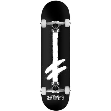 Deathwish Gang Spray Black/White Complete Skateboard