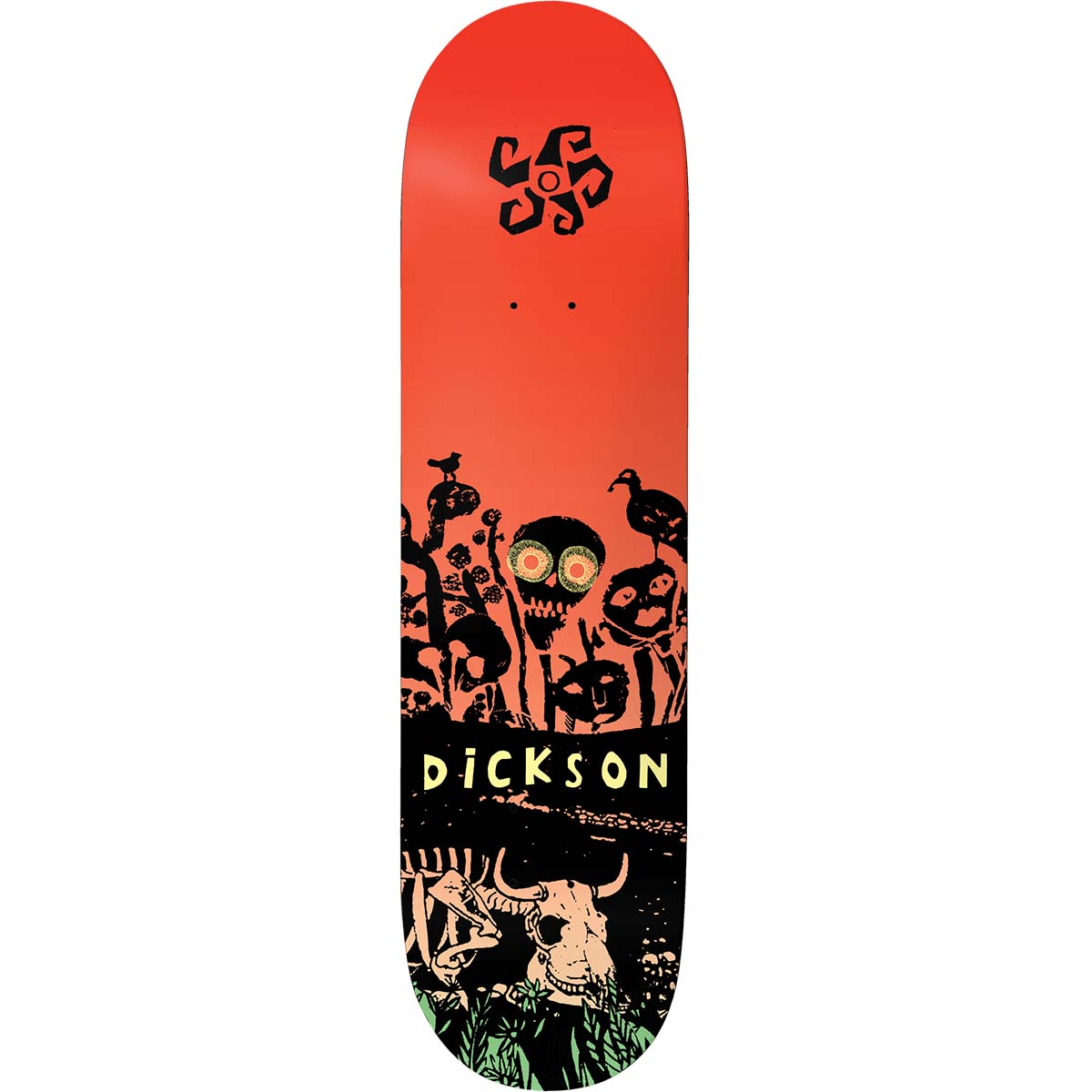 Deathwish Jon Dickson Flowers 8.25 Skateboard Deck