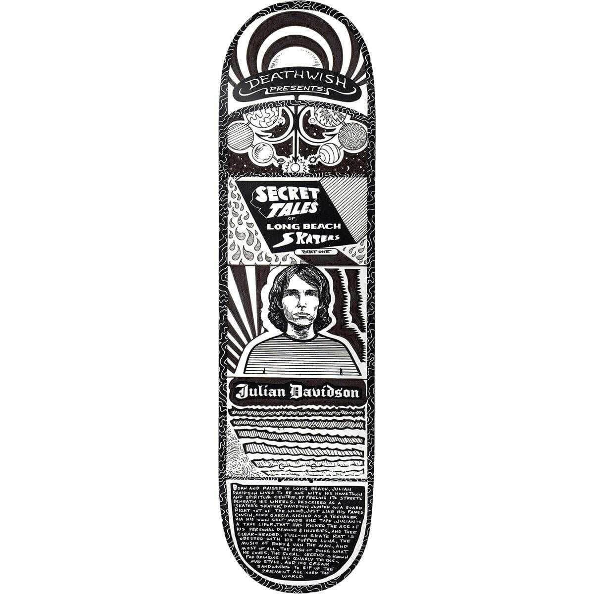 Deathwish - Julian Davidson Secret Tales 8.5 Skateboard Deck.
