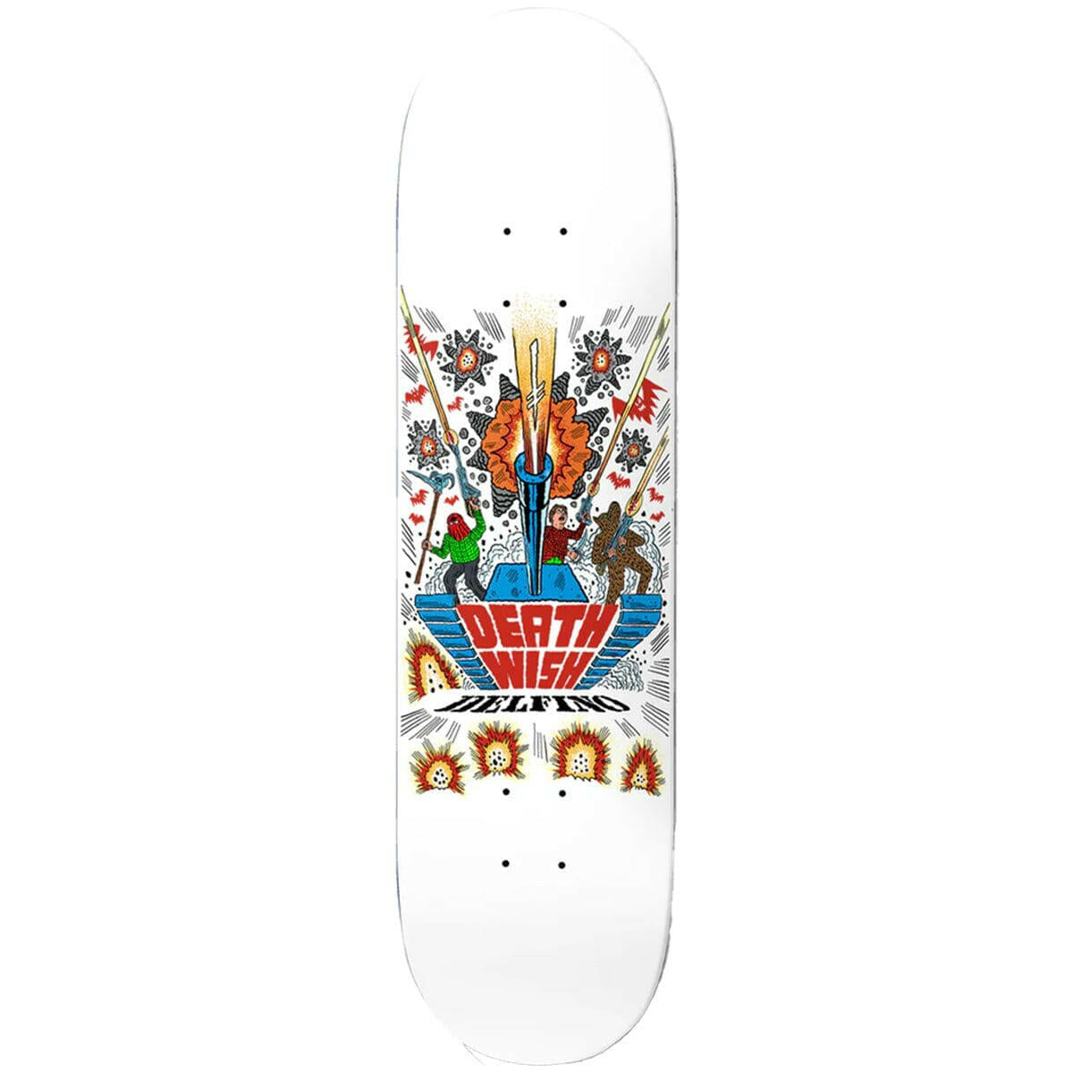 Deathwish - Pedro Delfino Deathwitch Trials 8.38 Skateboard Deck.