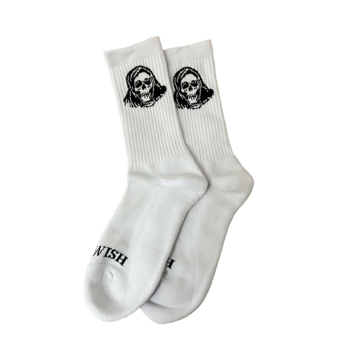 Deathwish - Reap and Sew Socks White.