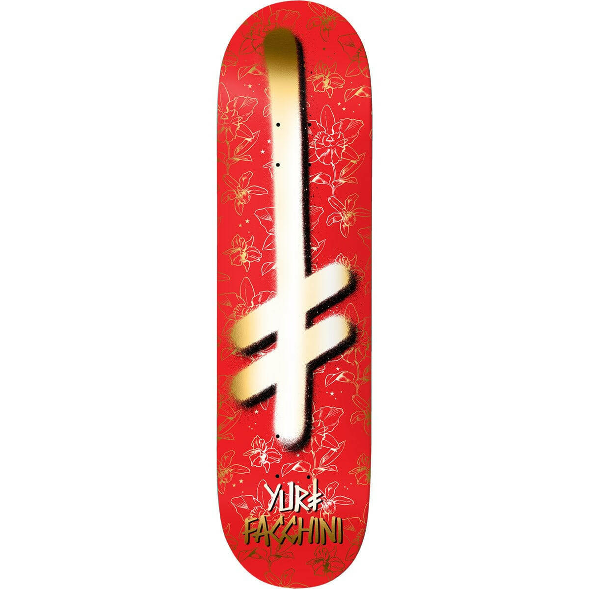 Deathwish - Yuri Facchini Gang Logo Orchids 8.25 Skateboard Deck.