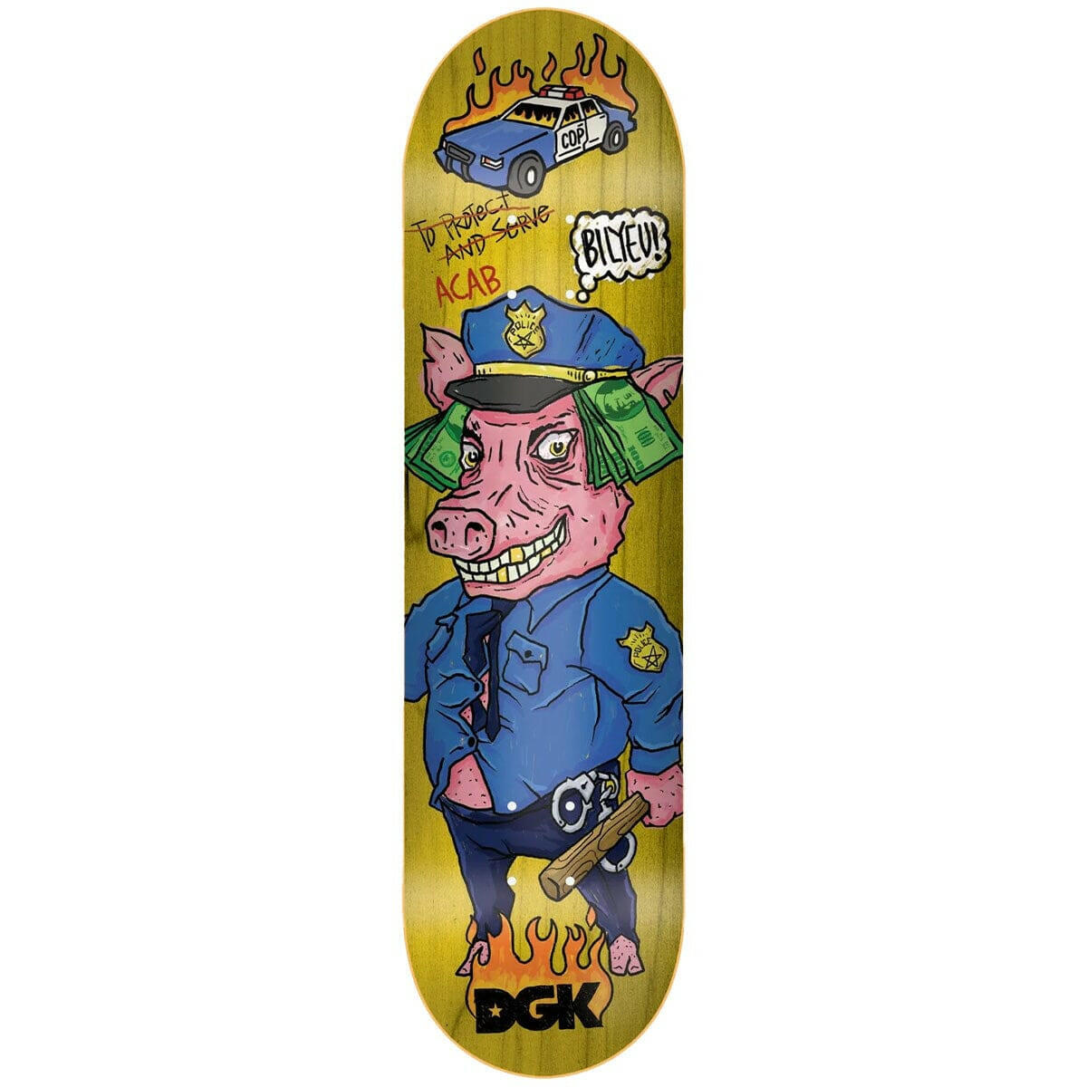 DGK - Kevin Bilyeu Protect & Serve 8.06 Skateboard Deck.