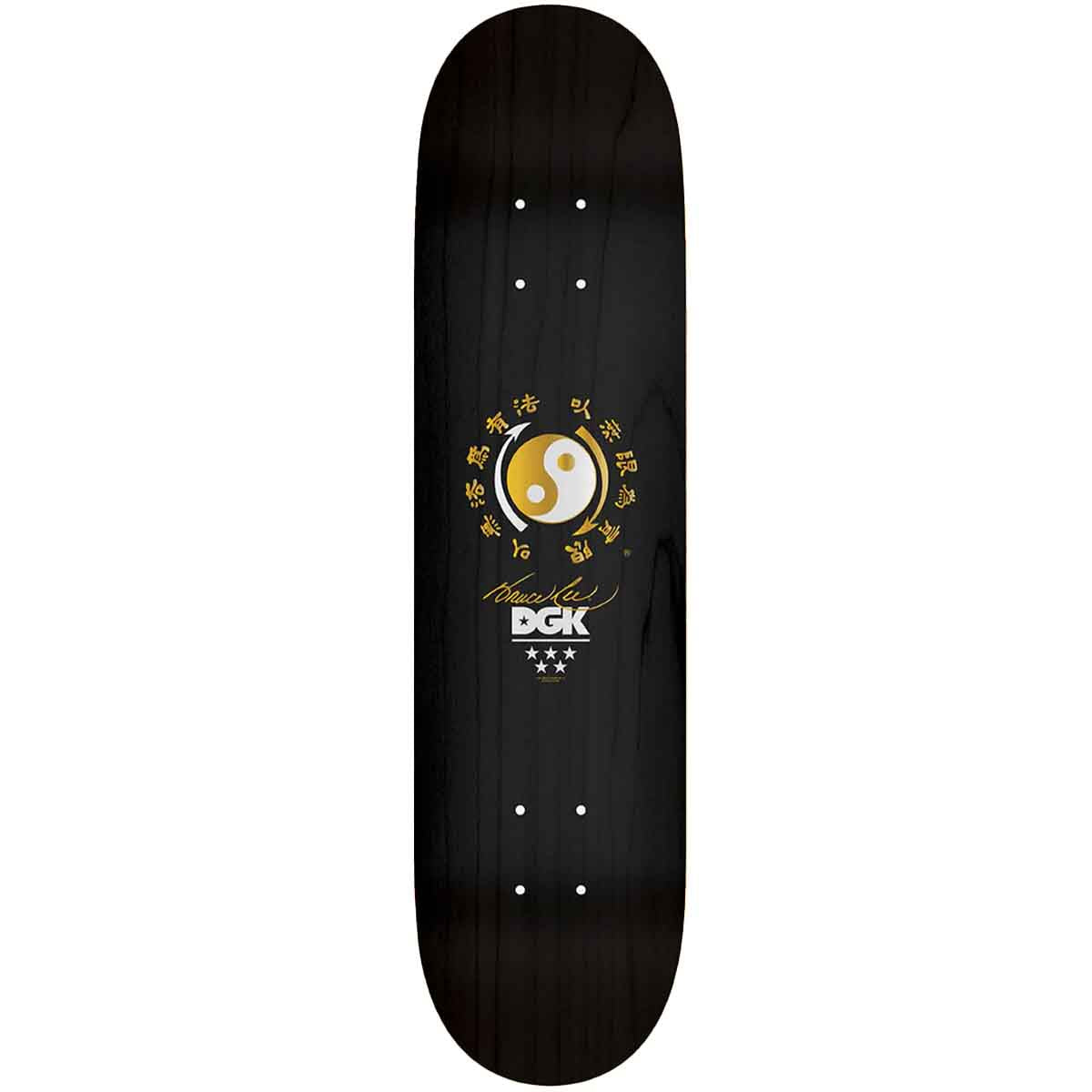 DGK Bruce Lee Balance Embossed 8.25 Skateboard Deck Top