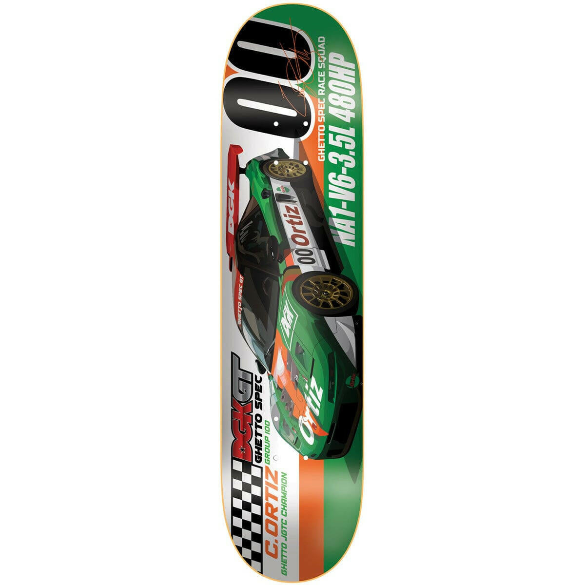 DGK - Chaz Ortiz Ghetto GT 8.0 Skateboard Deck.