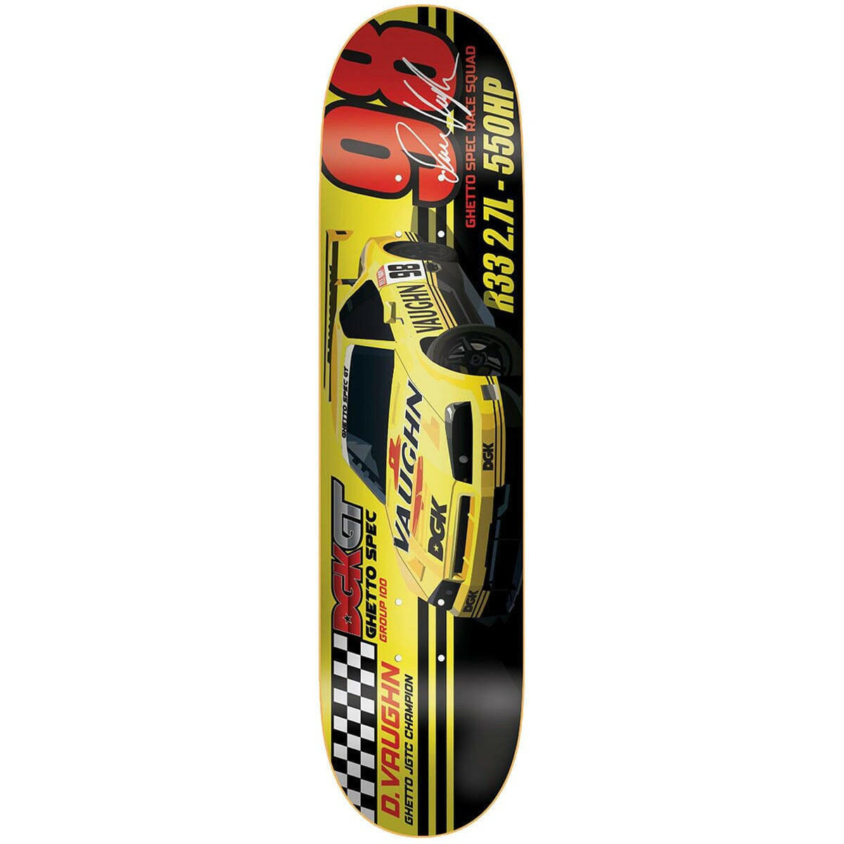DGK - Dane Vaughn Ghetto GT 8.06 Skateboard Deck.