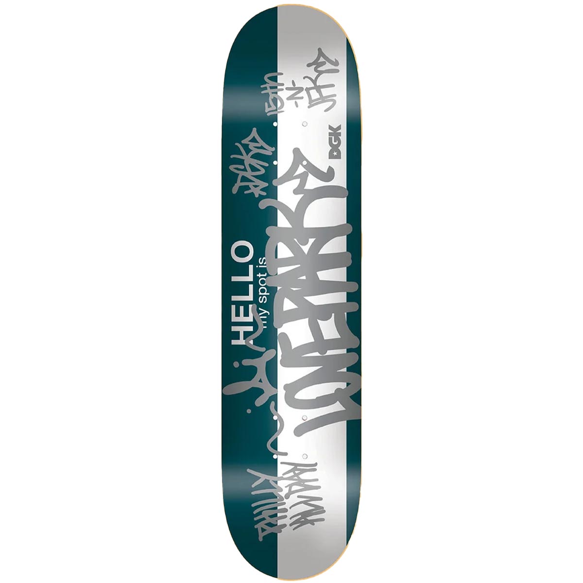 DGK Hello My Spot Is Love Park 8.25 Skateboard Deck