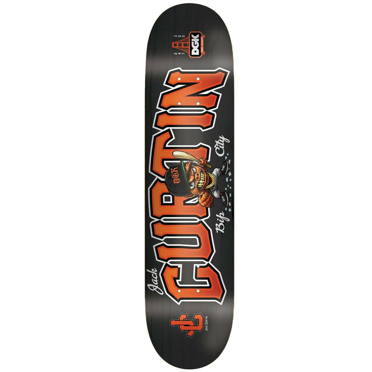 DGK - Jack Curtin Bip City 8.38 Skateboard Deck.