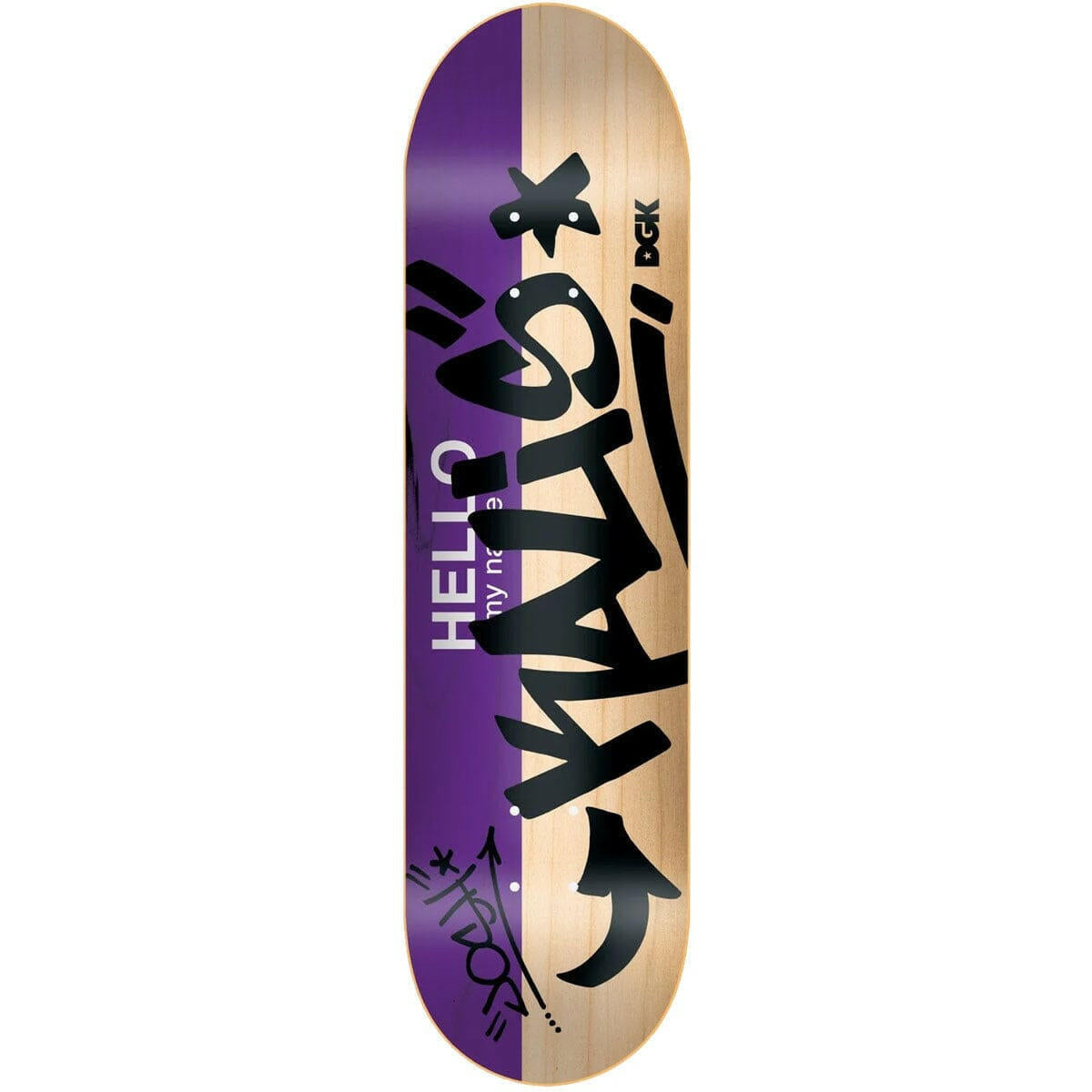 DGK - Josh Kalis Hello My Name is Kalis 8.06 Skateboard Deck.