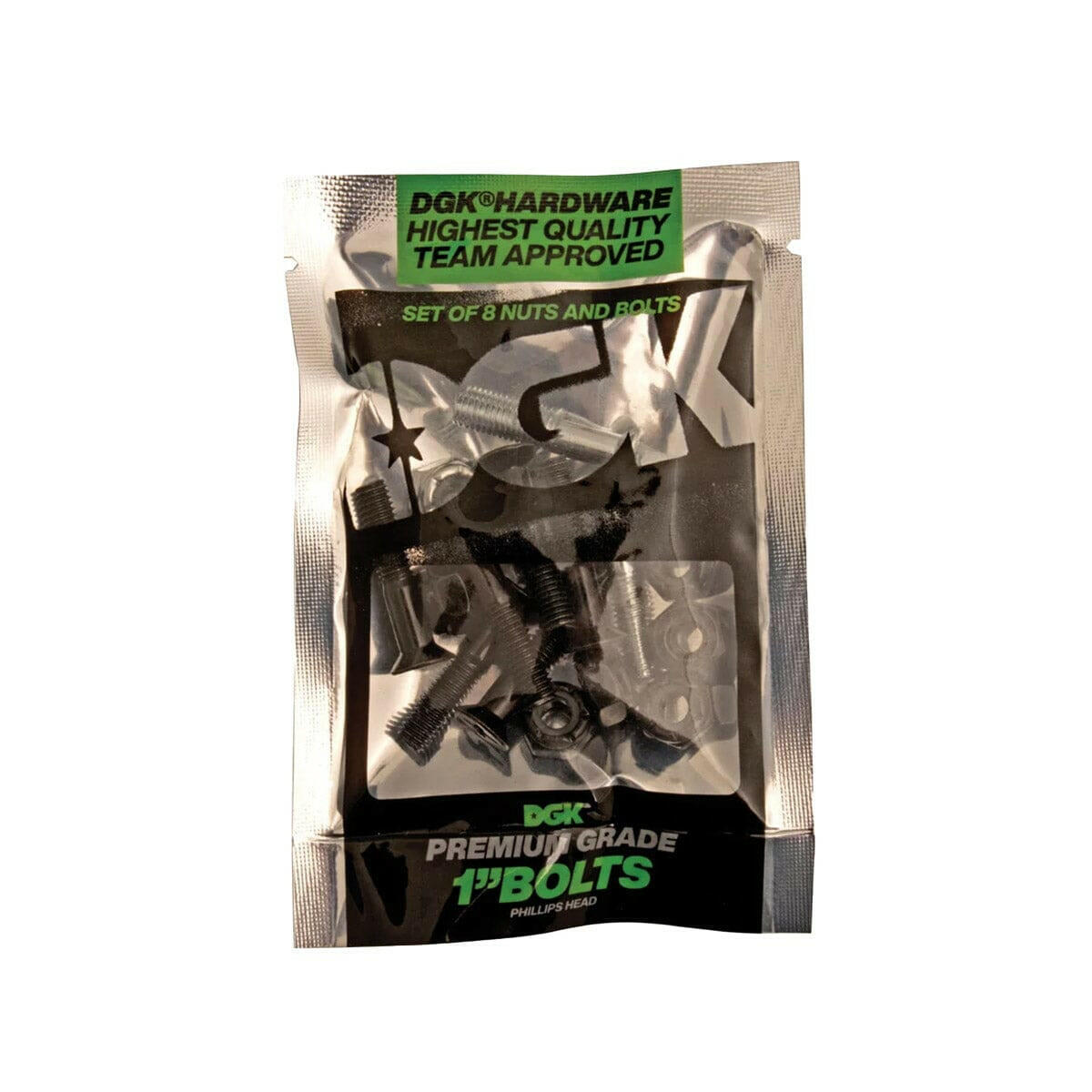 DGK - Premium 1 Phillips Bolts Black/Silver.