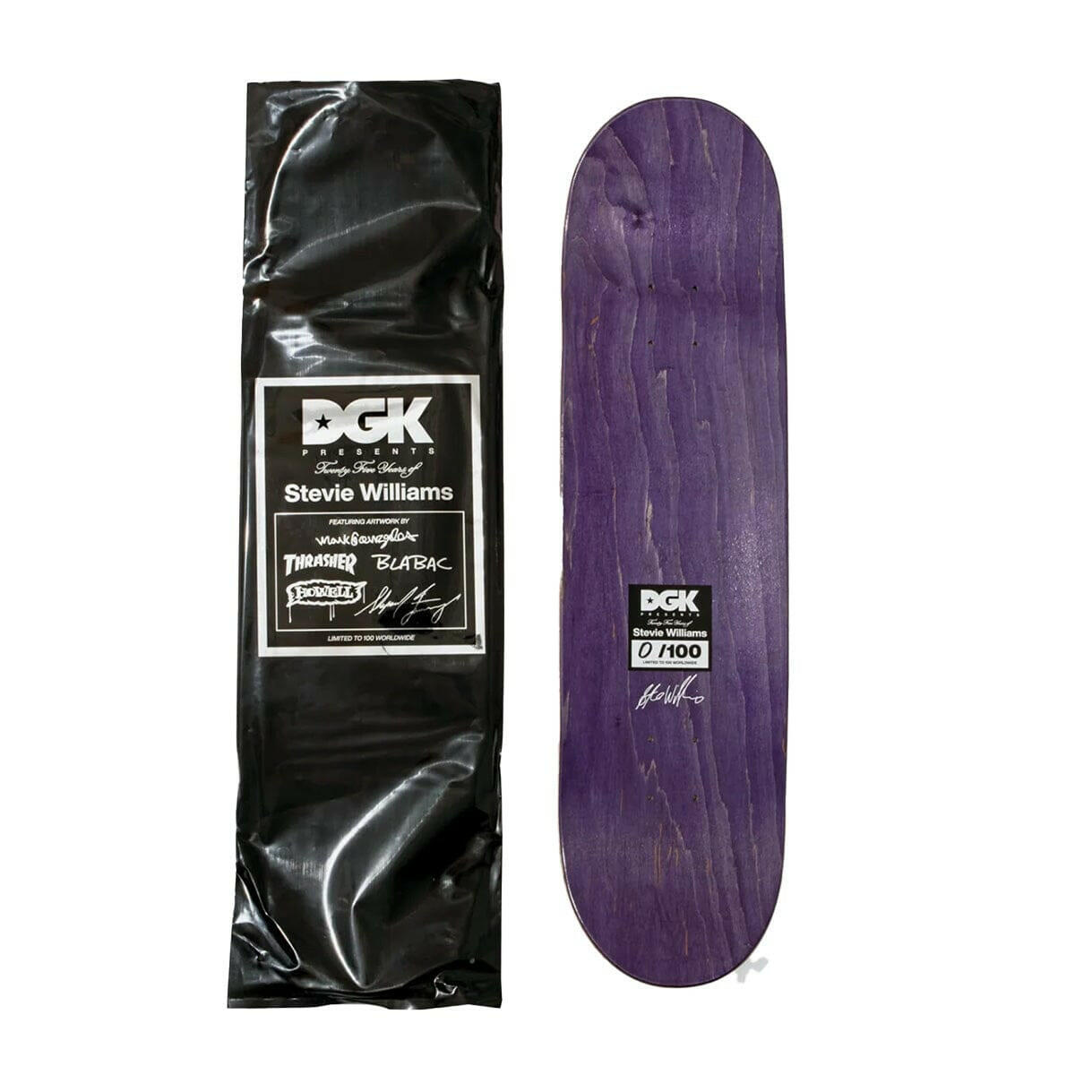 DGK - Stevie Williams 25 Years of Stevie 8.25 Skateboard Deck.