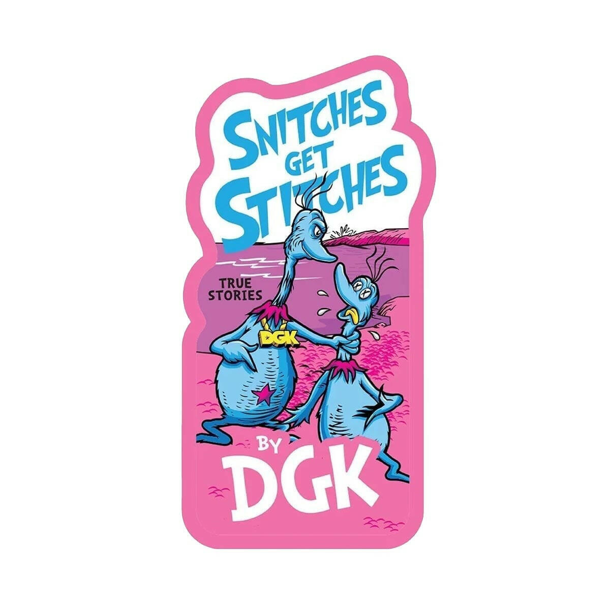 DGK - Stitches 5" Sticker.