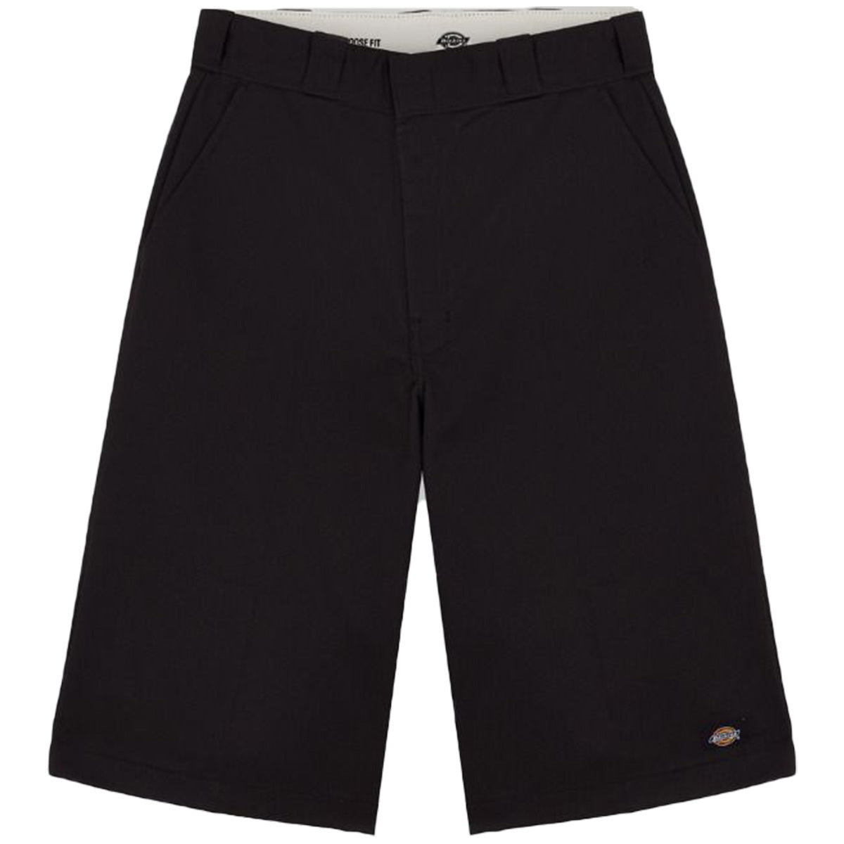 Dickies 15in Multi Pocket Shorts Black Front Flat Lay
