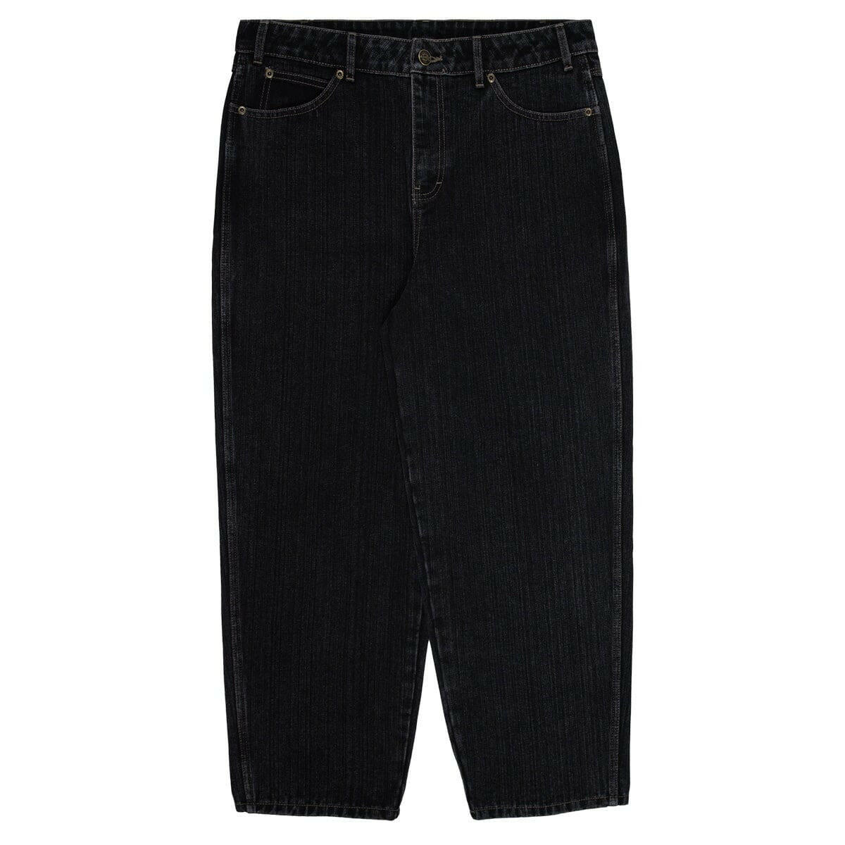 Dickies - 5 Pocket Baggy Work Jeans Washed Black.