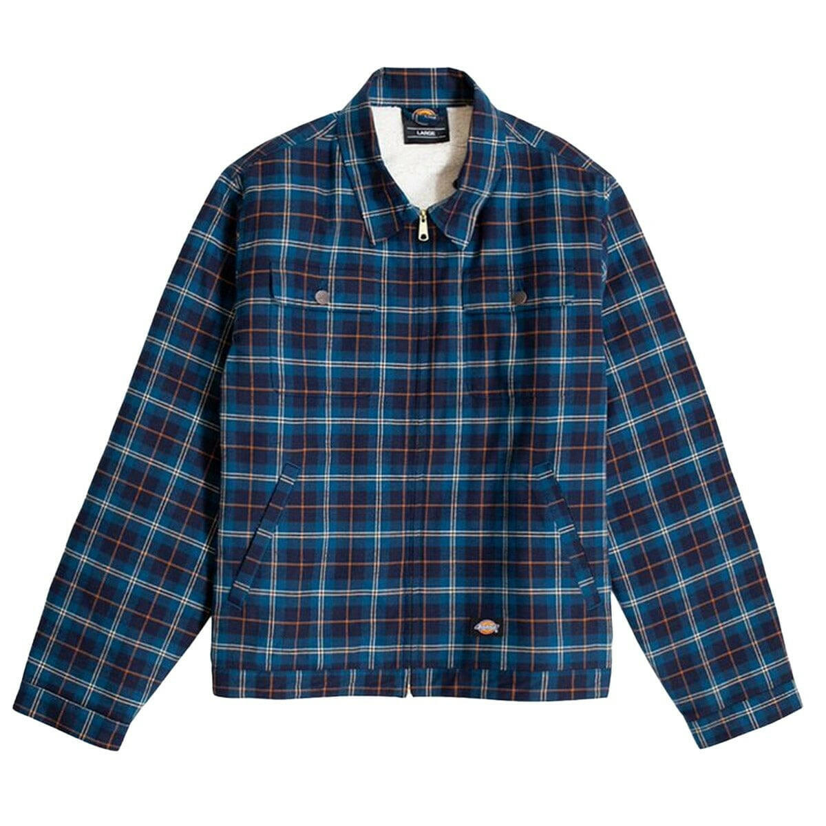 Dickies - Alton Shacket Navy Plaid.