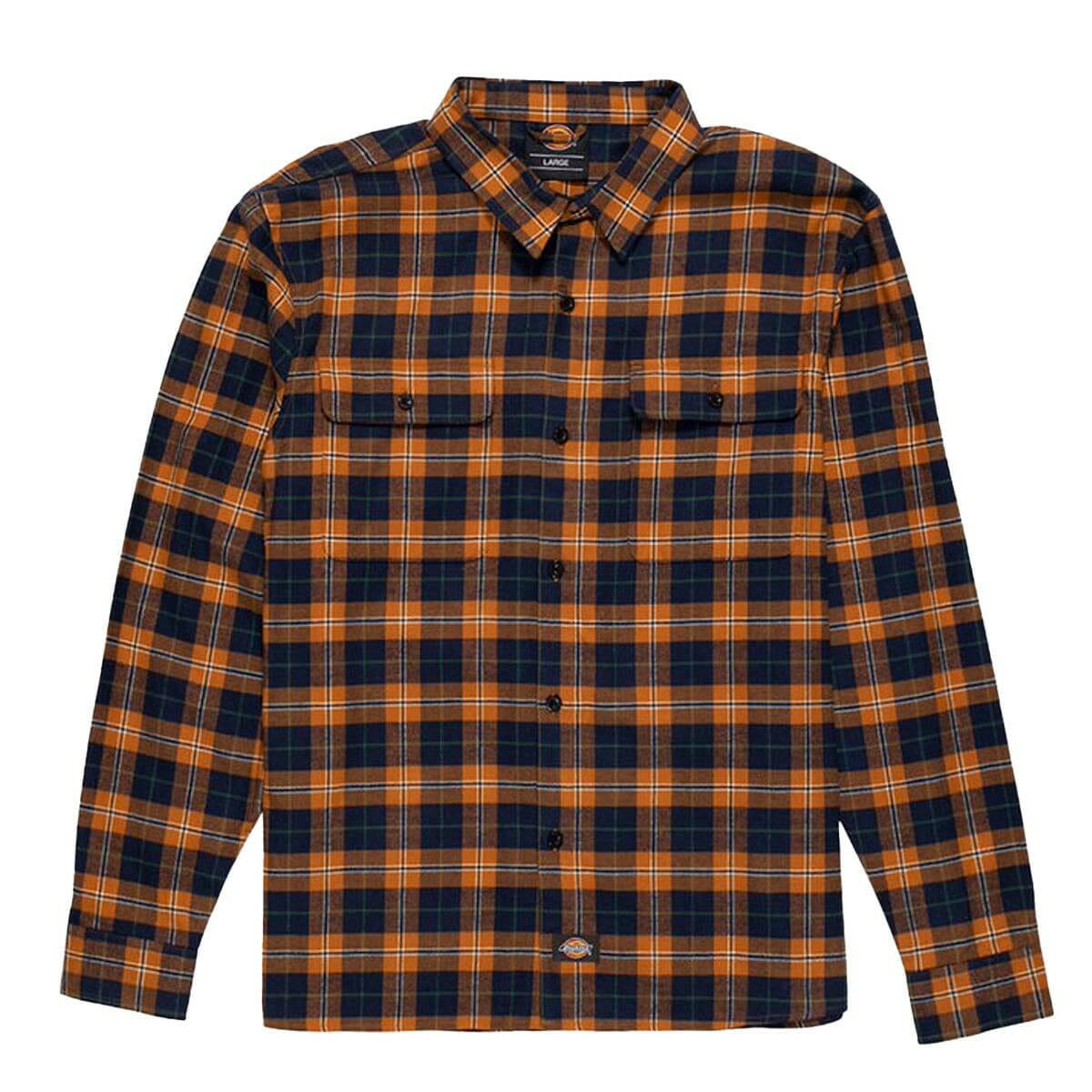 Dickies - Houston Flannel Shirt Brown Plaid.