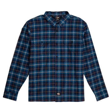 Dickies - Houston Flannel Shirt Navy Plaid.