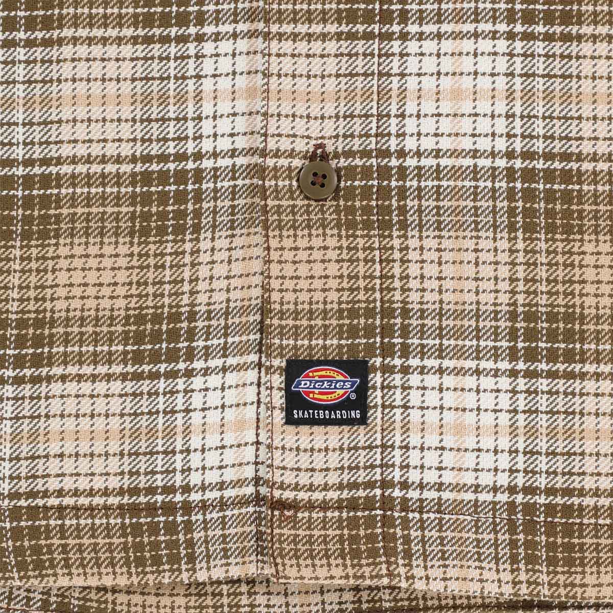 Dickies - Mike Anderson S/S Check Shirt Dark Olive.