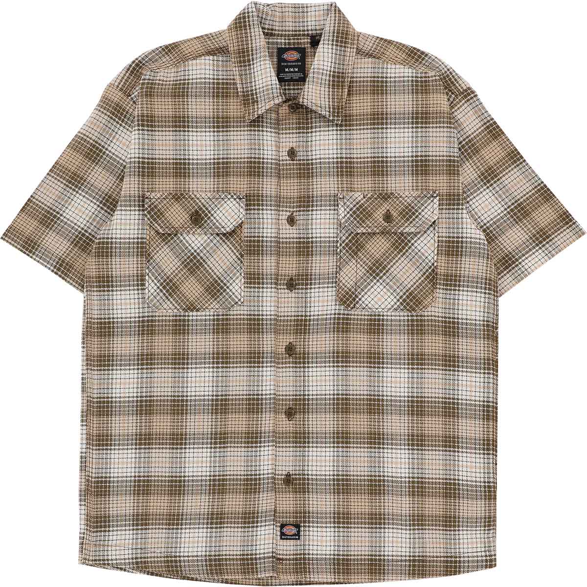 Dickies - Mike Anderson S/S Check Shirt Dark Olive.