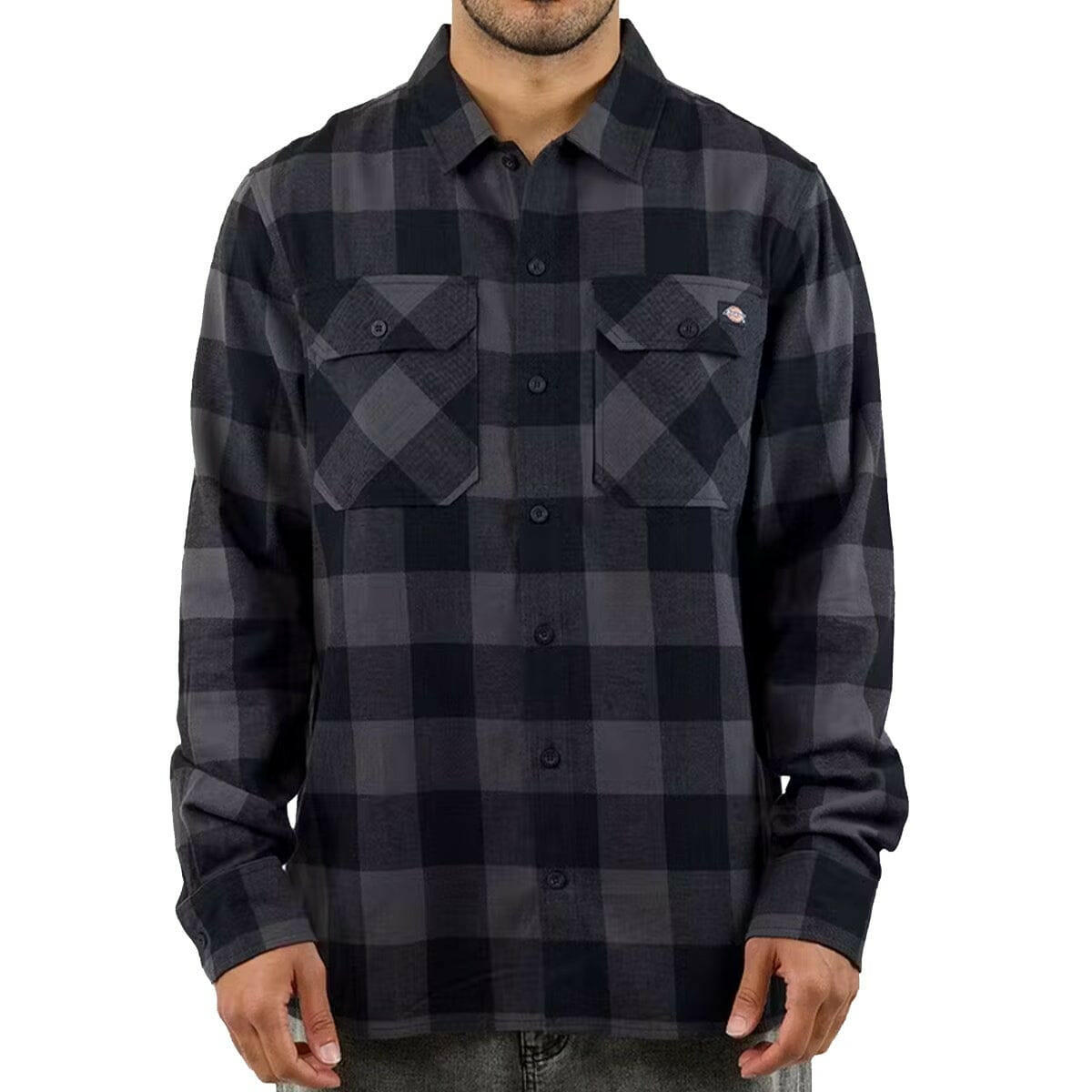 Dickies - Sacremento Flannel Shirt Charcoal.