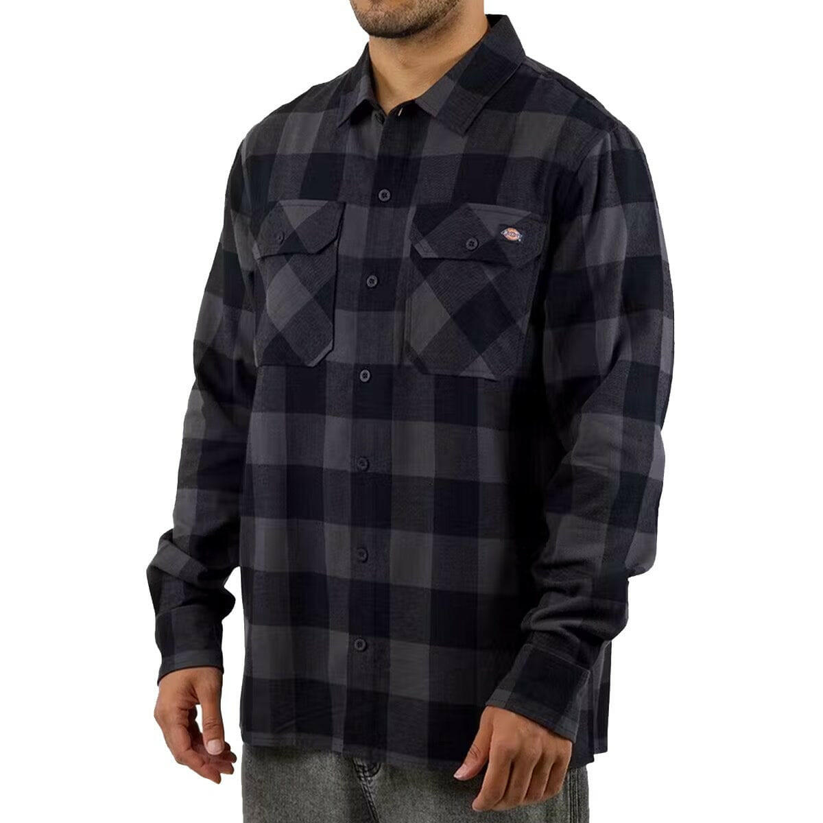 Dickies - Sacremento Flannel Shirt Charcoal.