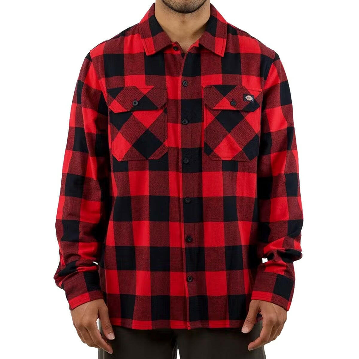 Dickies - Sacremento Flannel Shirt Red.