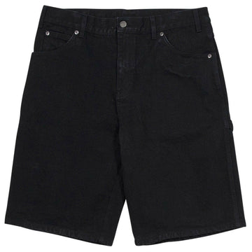 Dickies - 11" Relaxed Fit Carpenter Denim Shorts Rinsed Black.